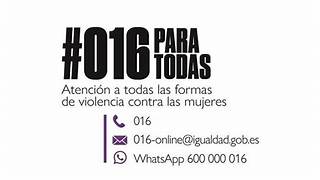 Teléfono 016 para violencia de género
