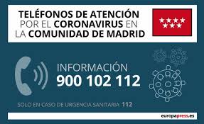 ¿Dónde llamar si tienes Covid en Madrid? 900 102 112
