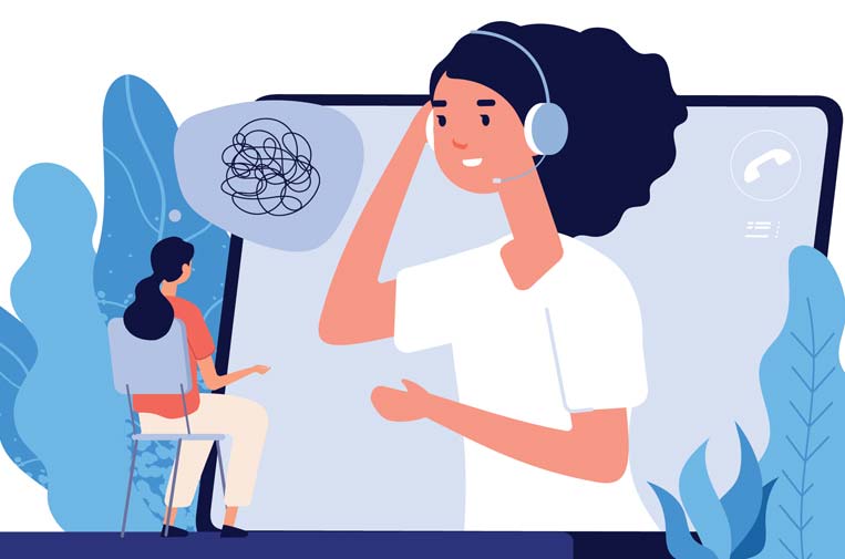 servicios de asesoramiento o apoyo emocional